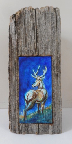 Elk in the Moonlight 

9.5” x 4” x 3.5”